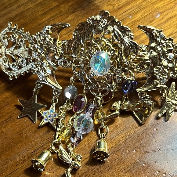 Kirks Folly Accessories - Kirks Folly Gold Hair Clip with Multicolor Charms